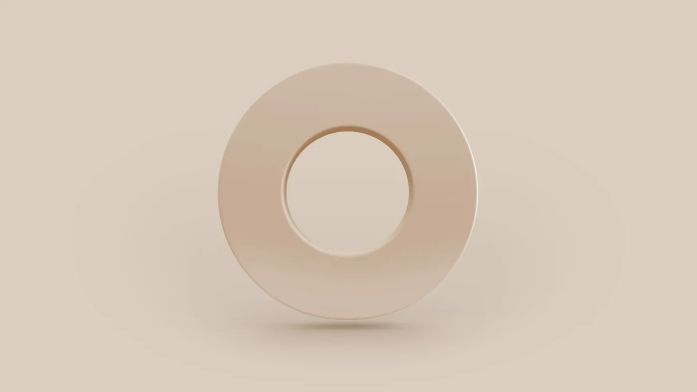 Abstract beige iO Fifth Melt O